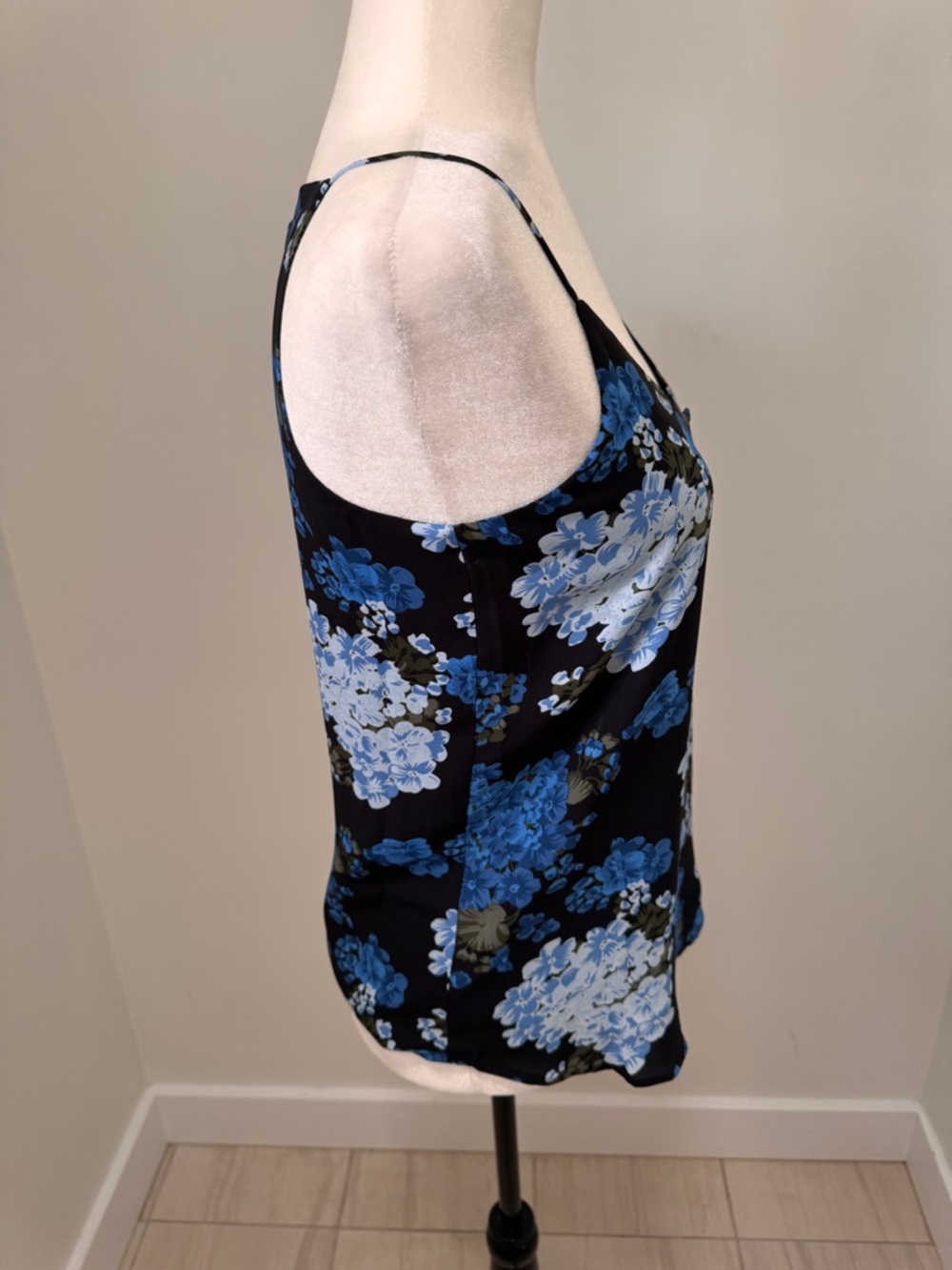 Ricki's Black Camisole with Blue Floral Print - Picture 4 of 10